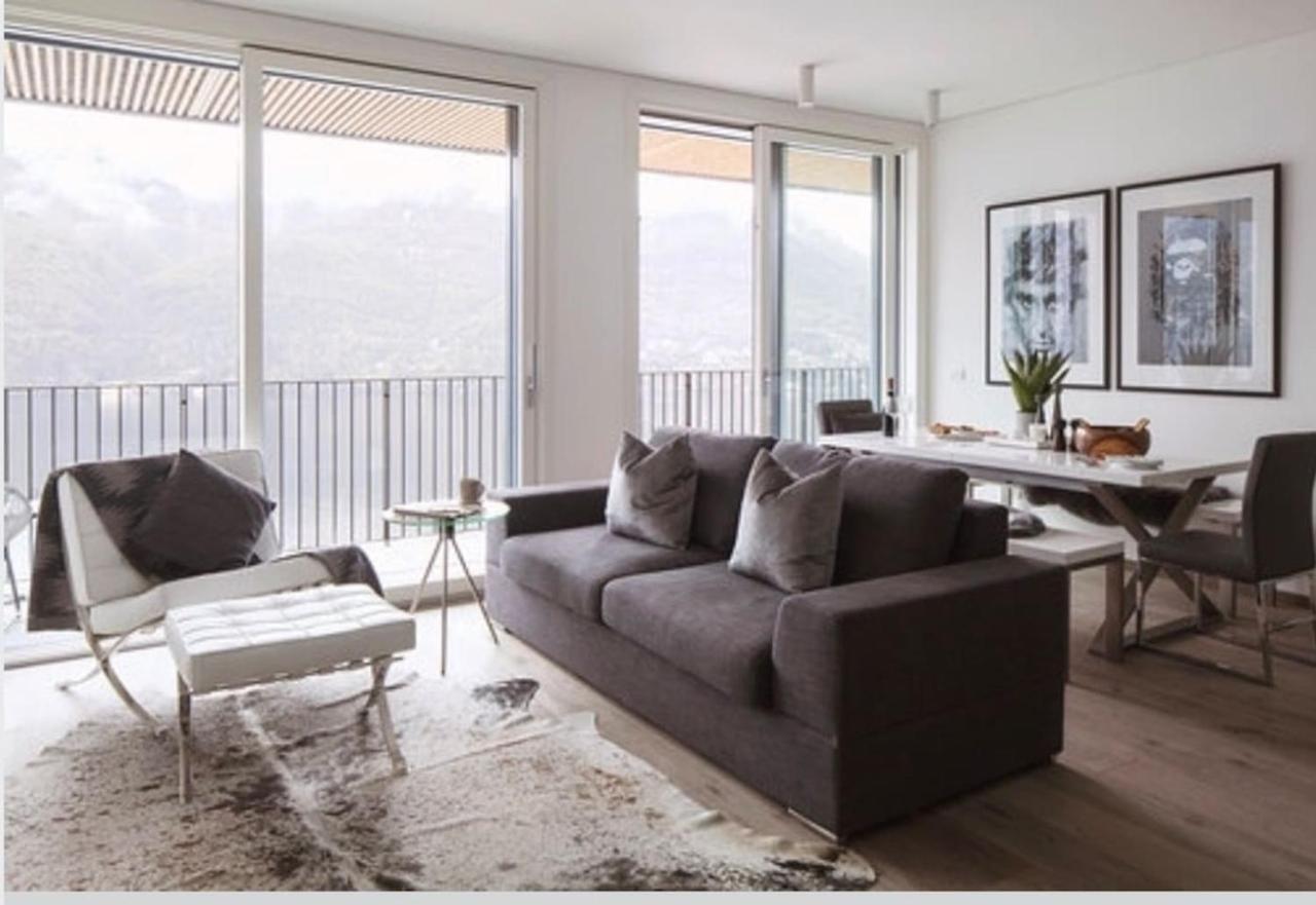 Ferienwohnung Ulivi Luxury Loft & Pool - The House Of Travelers Carate Urio Exterior foto